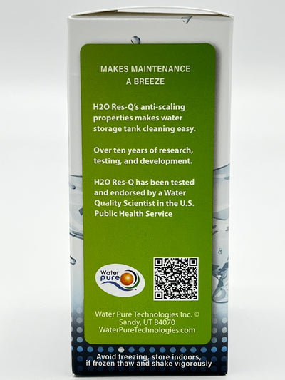 H2O RES-Q: 55-330 Gallon Water Storage Treatment