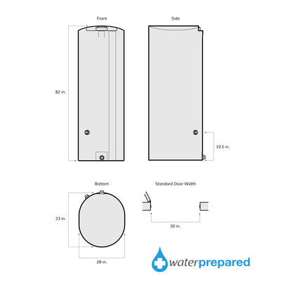 260 Gallon Emergency Water Storage Tanks with Water Treatment Kit