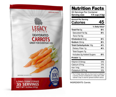 Dehydrated Carrots