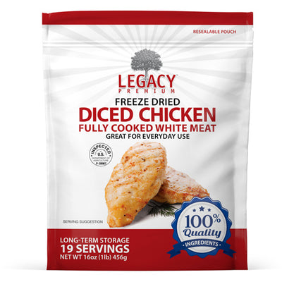 100% USDA Freeze Dried Chicken Dices